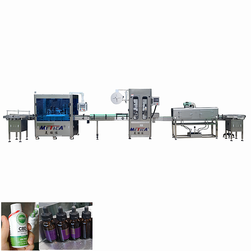 Shanghai METICA машина для производства масла cbd, машина для заливки масла CBD, машина для заливки масла CBD, линия заливки масла cbd