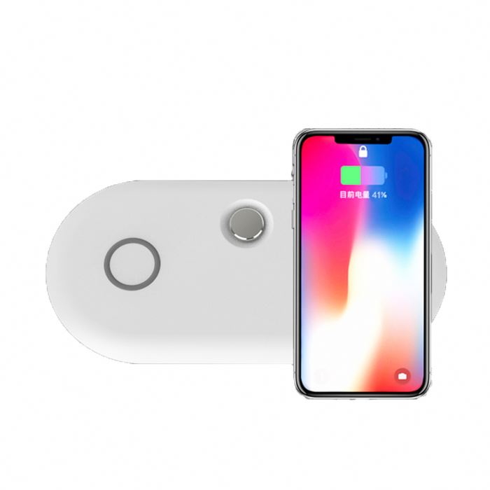10W Fast Wireless Charging Pad Ultra-Slim Wireless Charger Station Compatible with iPhone 12 AirPods Samsung for All Qi Enabled