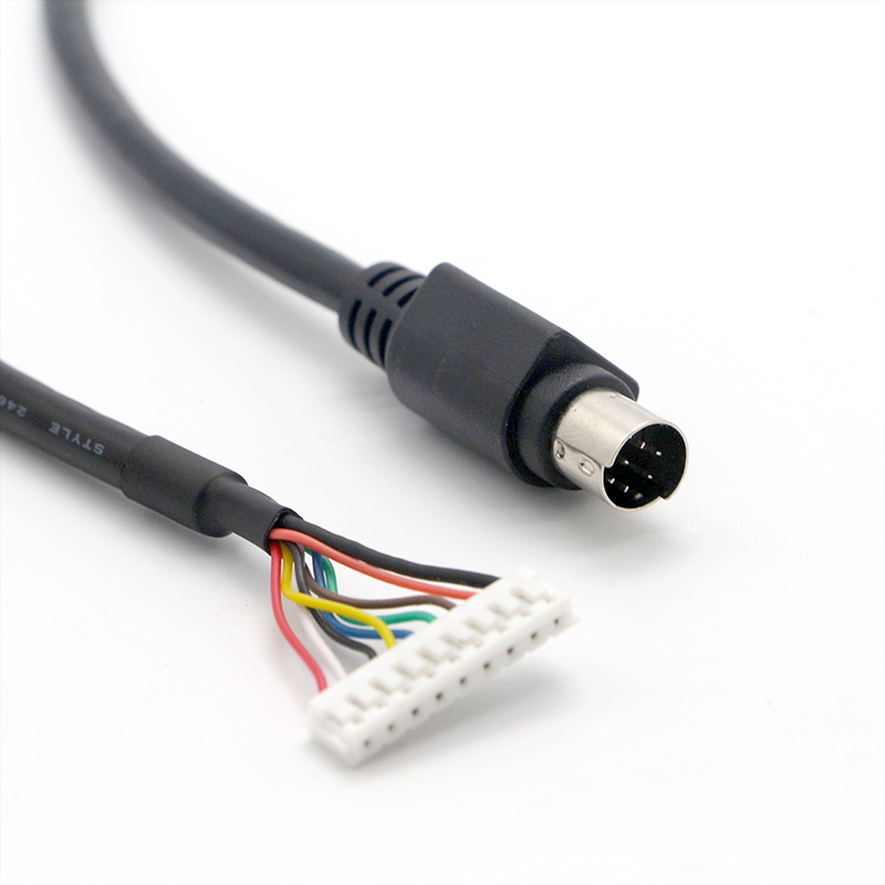 Высокое качество OEM 8 Pin мини Din до 9 Pin JST ПК контроллер двигателя кабель