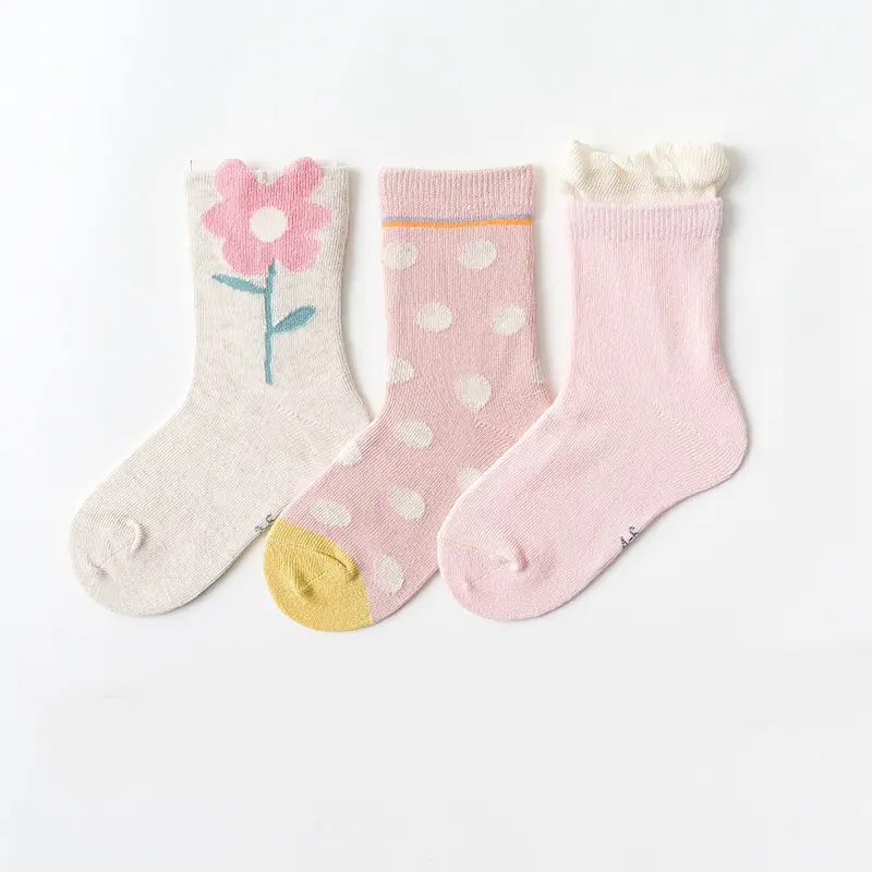 3-pack cute cartoon baby socks kids gift set socks