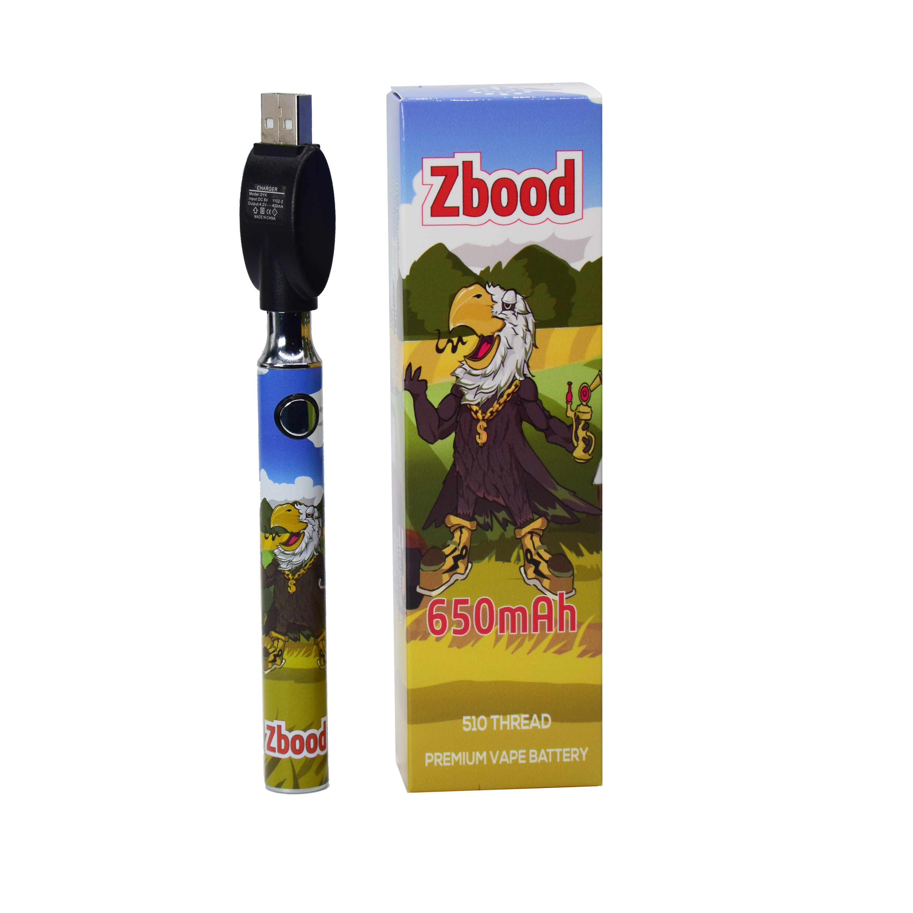 Quality Battery for CBD Empty Cartridge Electronic Vaporizer E Cig Rechargeable Pen Batteries Vape Pen 510 Battery