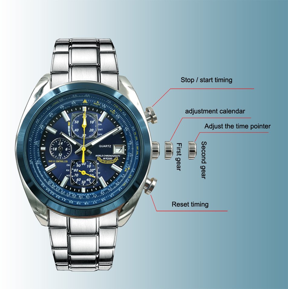 2022 Evermove popular fashion watch business style Men Watches Luxury Brand  for  Men Chronograph