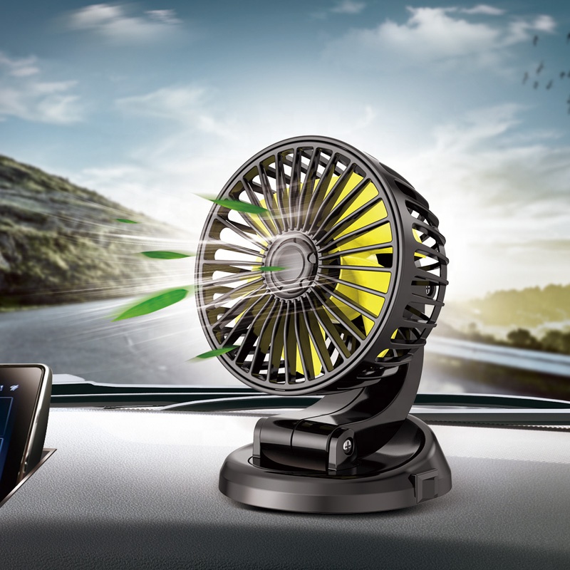 Mini 12 v car fan 12v fan vehicle car accesories truck air cooling fans F409 folding mini 24V universal usb