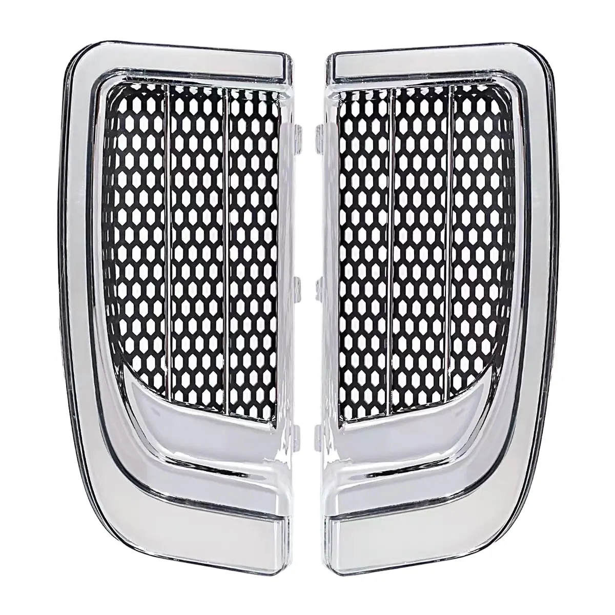 High Quality Motorcycle Black Lower Leg Vented Fairing Grills LED Turn Signal Lights For Harley