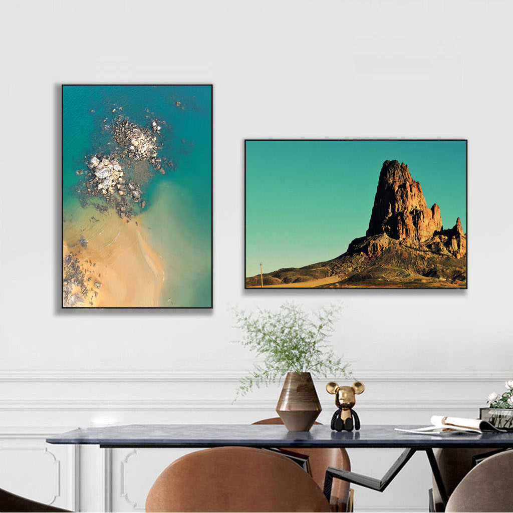 High-quality modern light luxury sea animal and seascape room decor aesthetic artwork painting