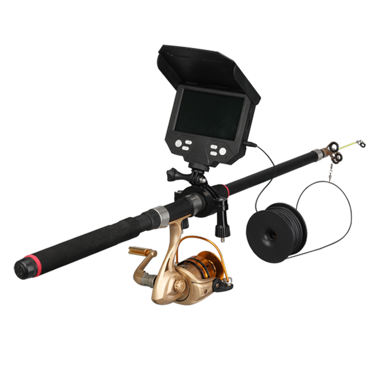 30m cable 360 degree rotating fish finder camera visual ip68 underwater fishing video camera