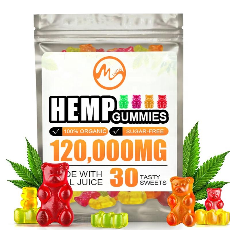 30 шт. Minch конопляного масла CBD жевательный мармелад для снятия стресса и снятие стресса помочь сна милый медведь форма клейкий натуральный