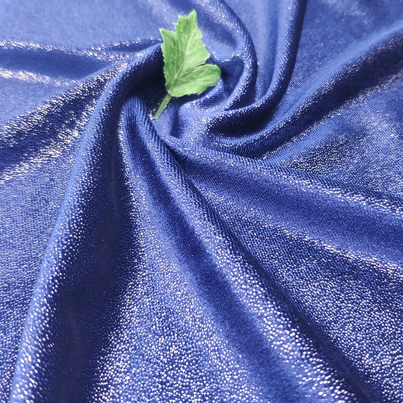 95%Polyester 5%Spandex stretch dot glitter foil velvet fabric for garment