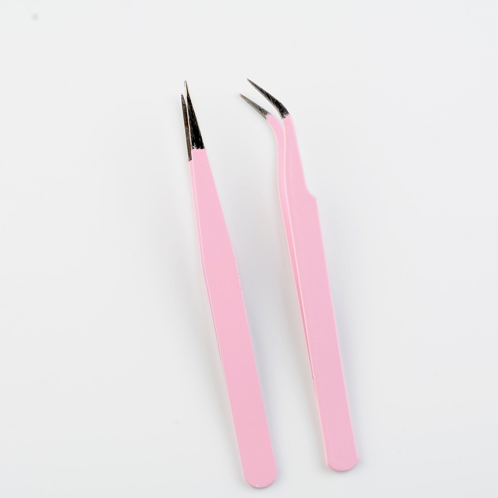 Russian volume tweezers,pinzetta sopracciglia,las extension tweezer