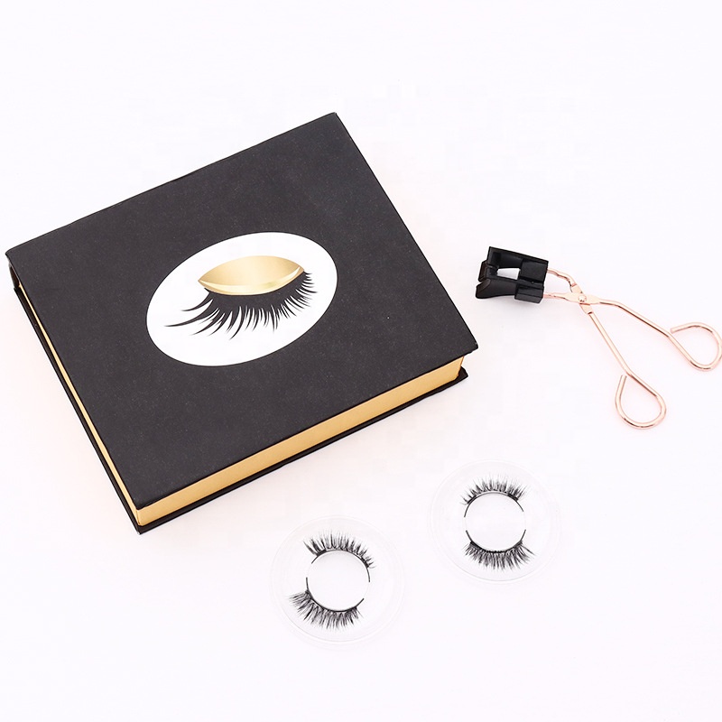 TKL new design dramatic magnetic eyelashes Self-Adhesive Mink eyelash set Wholesale magnetic lashes