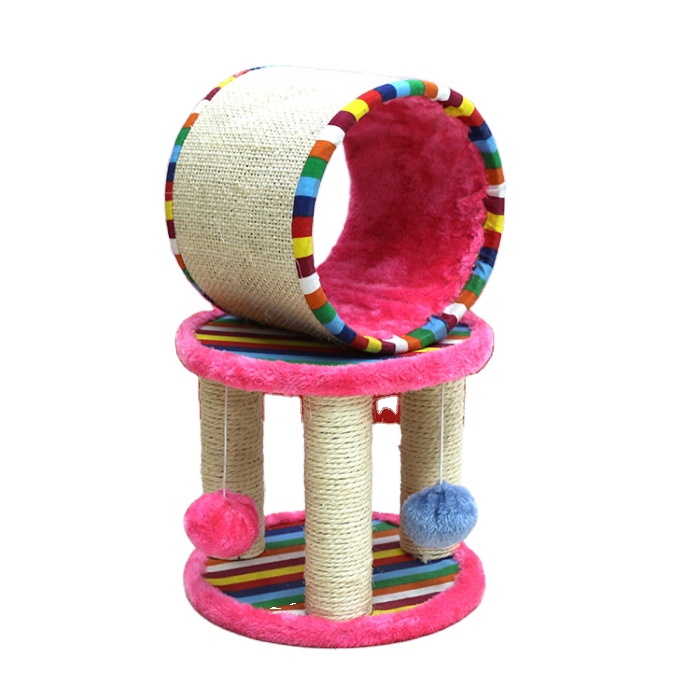 Cute Cat Scratcher Climbing Tree House Cats Climbing Frame Scratching Post for Cats Tower Board Toy Pet Products Pets Furniture