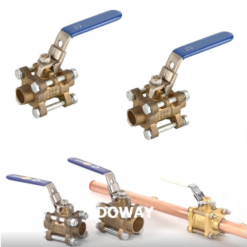 Китайская фабрика OEM 3/4 дюймов медицинский газовый шаровой клапан 600PSI WOG медь K трубка
