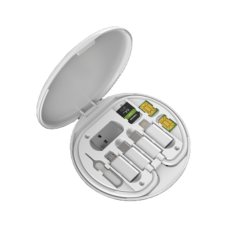 Лидер продаж, многофункциональный дорожный кабель для быстрой зарядки usb a micro type c 3A, 6 типов, с футляром для хранения данных