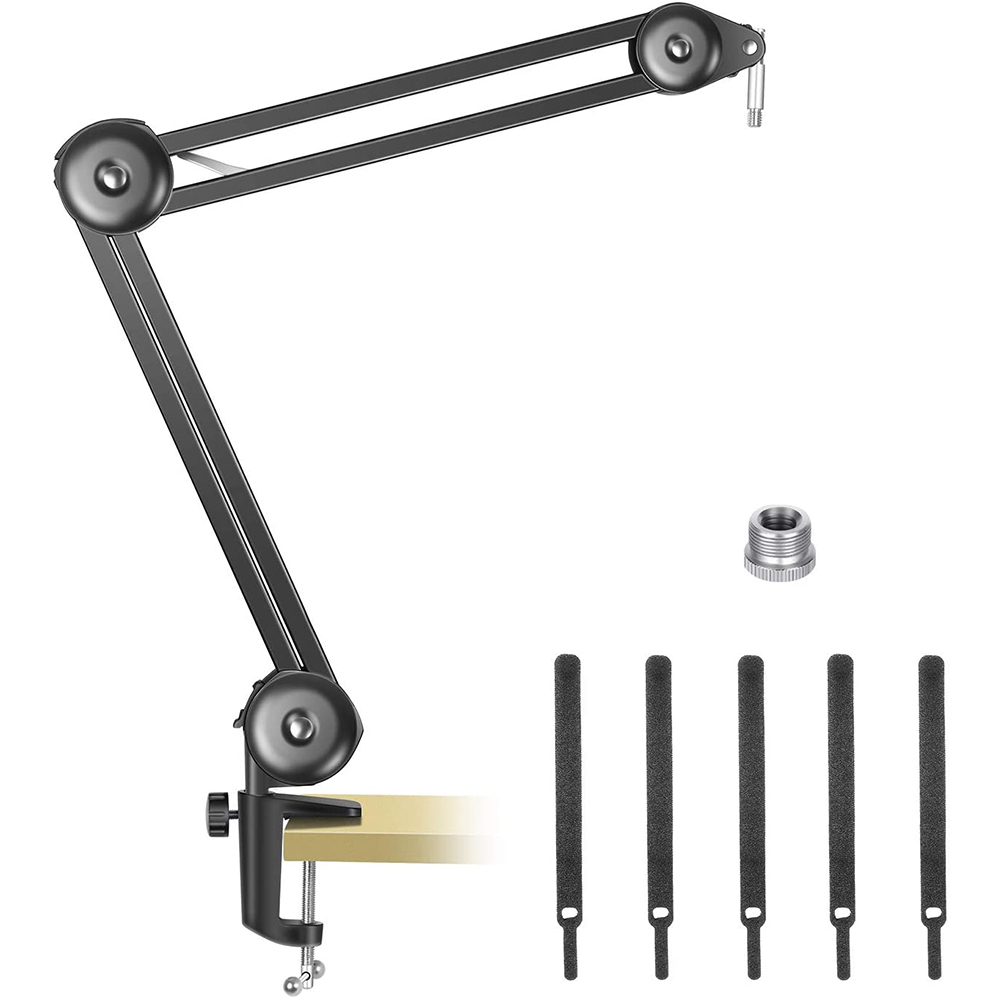 Upgraded Mic Arm Flexible Adjustable Metal Suspension Professional Microphone Stand