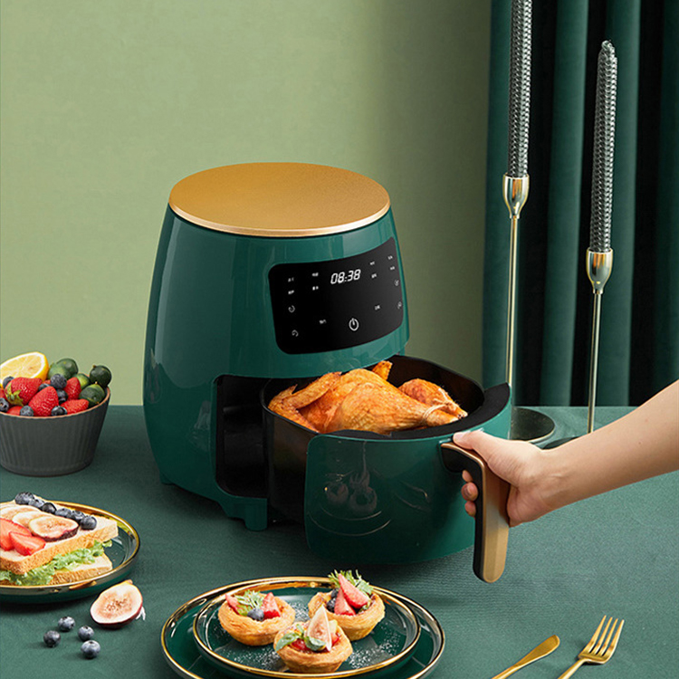 2021 hot selling customizable good quality multifunction smart oil-free large touch screen 4.5l air fryer