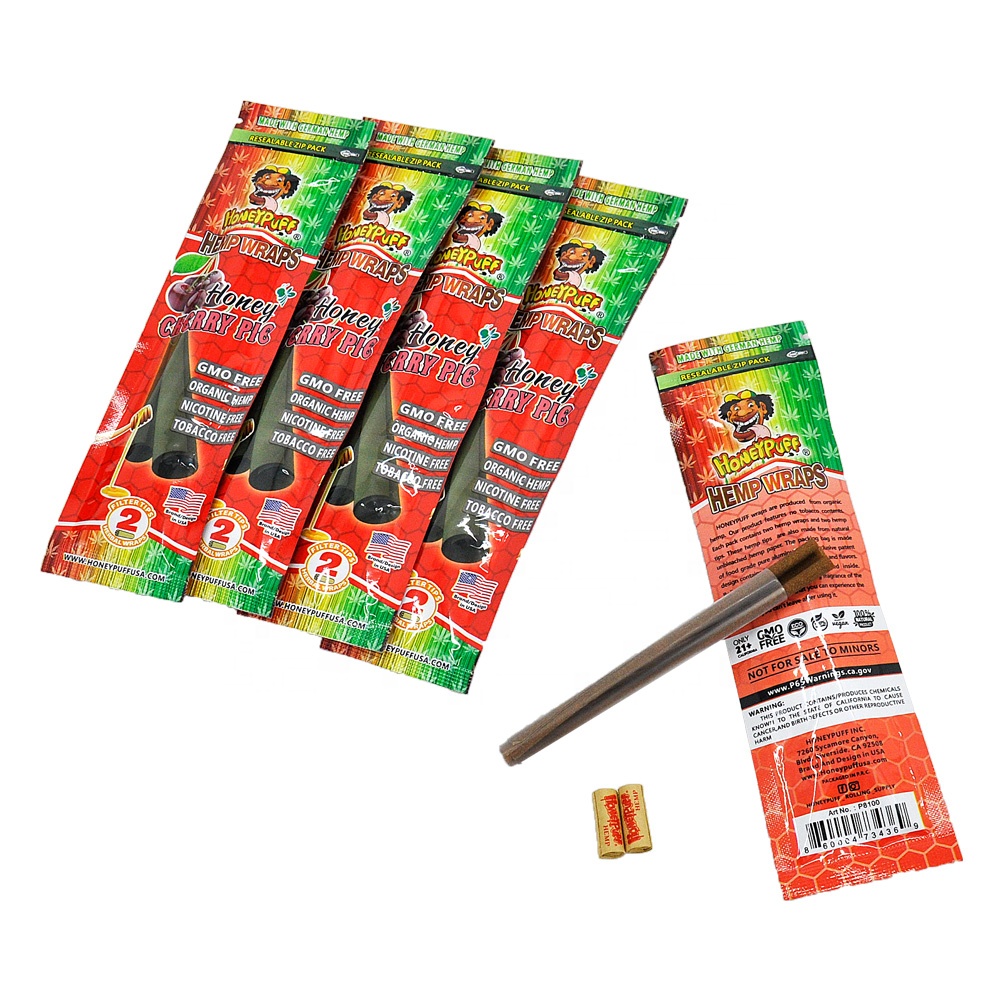 Honeypuff Hemp Wraps Blunt Paper High Hemp Organic Juicy Cigar Wrapping Paper