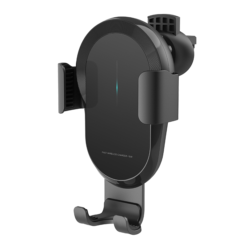Tendencias 2021 Coils Auto Alignment 15W Qi Fast Charging Gravity Car Holder for Mobile Phone