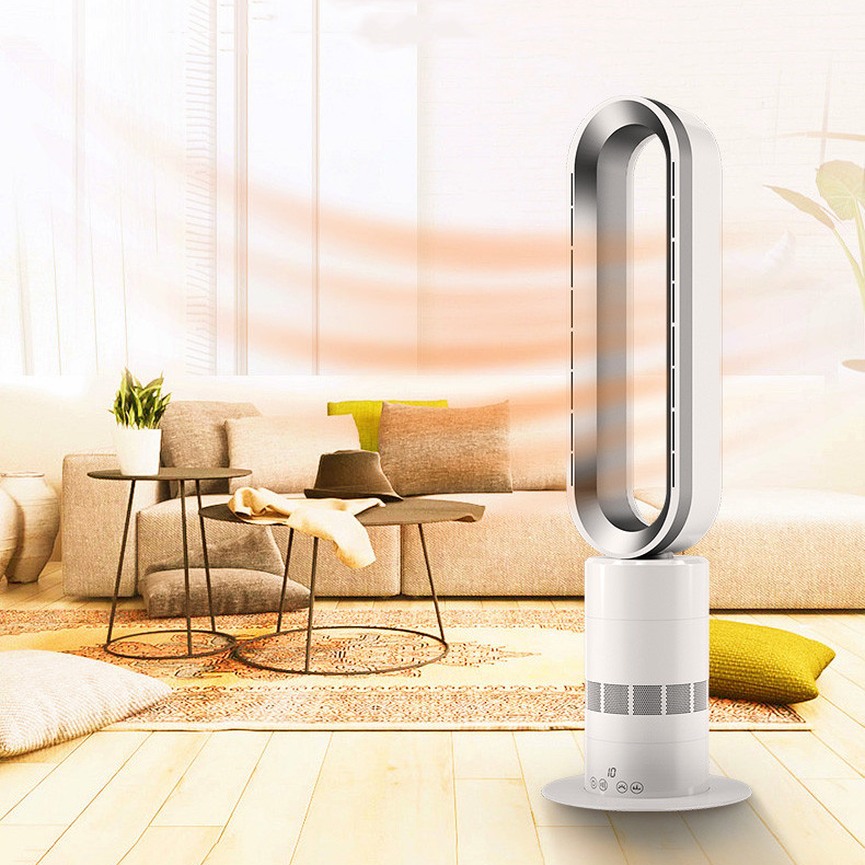 Portable Air Circulation Bladeless Heater Fan Best Space Heaters PTC Cooling fan Infrared Home bladeless fan desk 10in