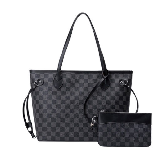 Printed Plaid women's tote bag with large capacity Neverfull shopping bag