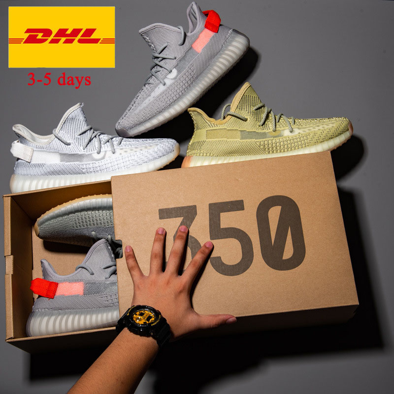 Высококачественные кроссовки OG Putian Yeezy 350 V2, пепельно-голубые беговые оригинальные повседневные спортивные кроссовки Yeezy с логотипом