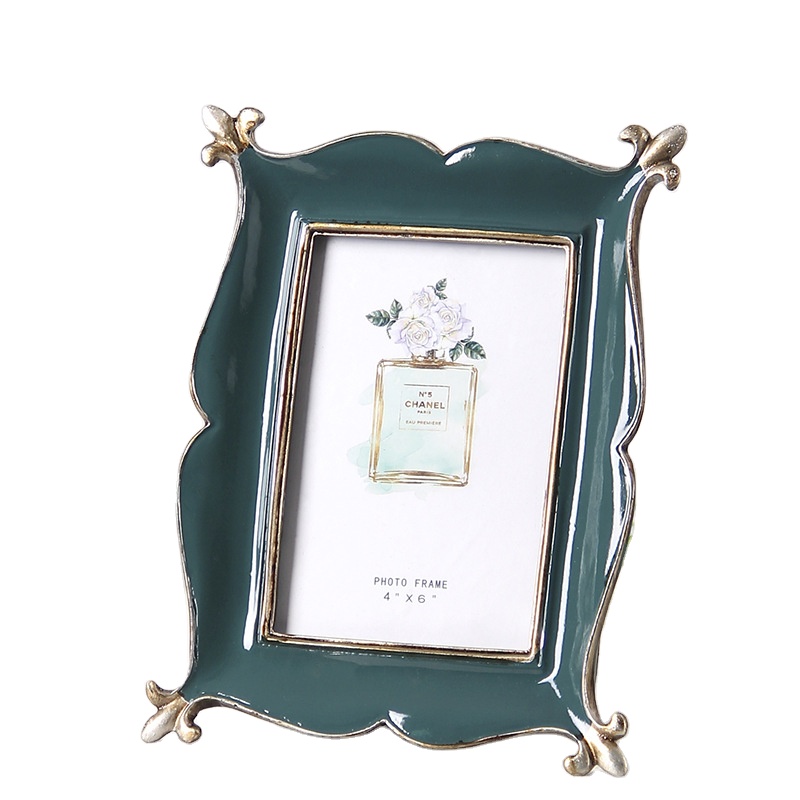 Creative Home Living Room Picture Frame Gifts Model Room Ornaments American Retro 6 Inch Wall Hanging Picture Frame Resin Crafts