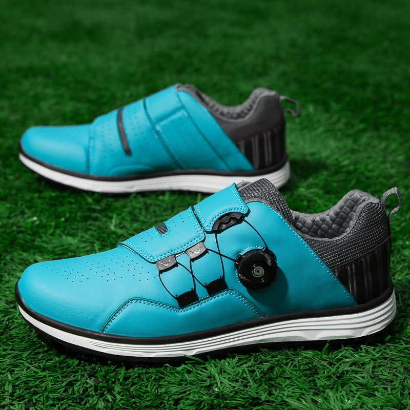Hot Selling Breathable Microfiber Upper Anti Slip Men's Golf Shoes Outdoor Sports Shoes High Quality Professional Training Shoes