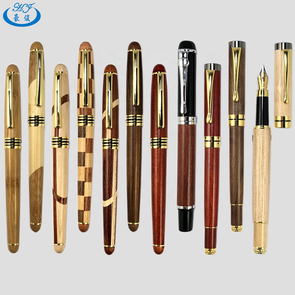 Different Models High Quality Luxury Business Wood Bamboo Fountain Pen