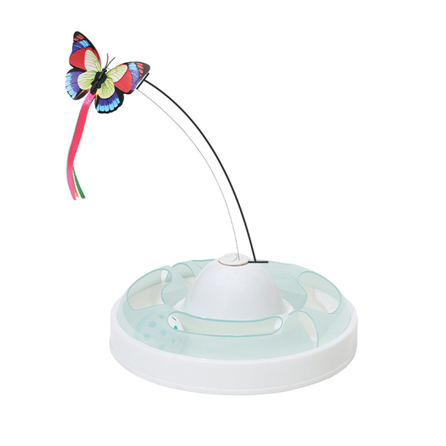Morden Style Automatic Butterfly Rotating Best Cat Toys For Indoor Cats