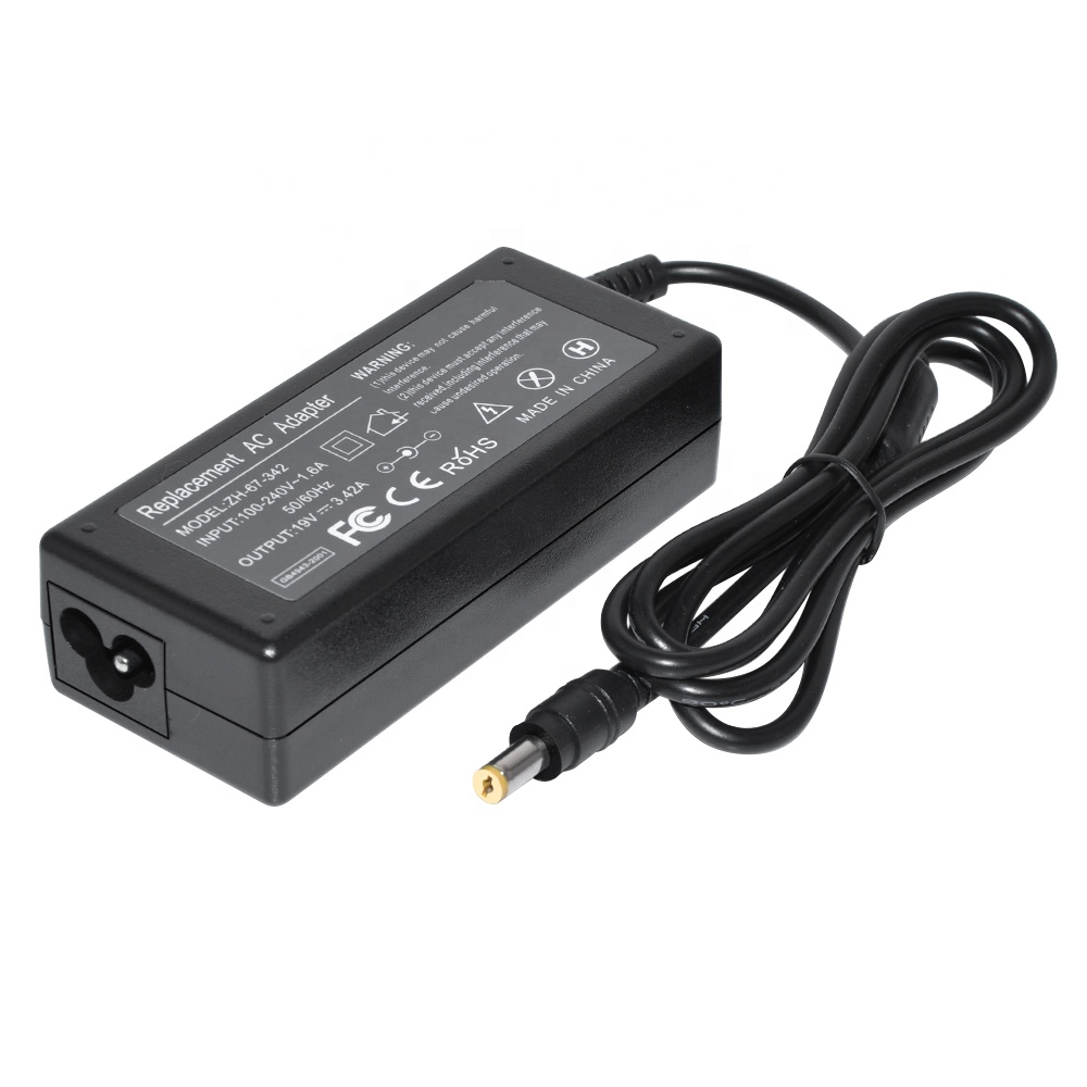 CE FCC RoHS Certification 65W 19V 3.42A DC size 5.5*1.7mm laptop ac adapter charger for ACER