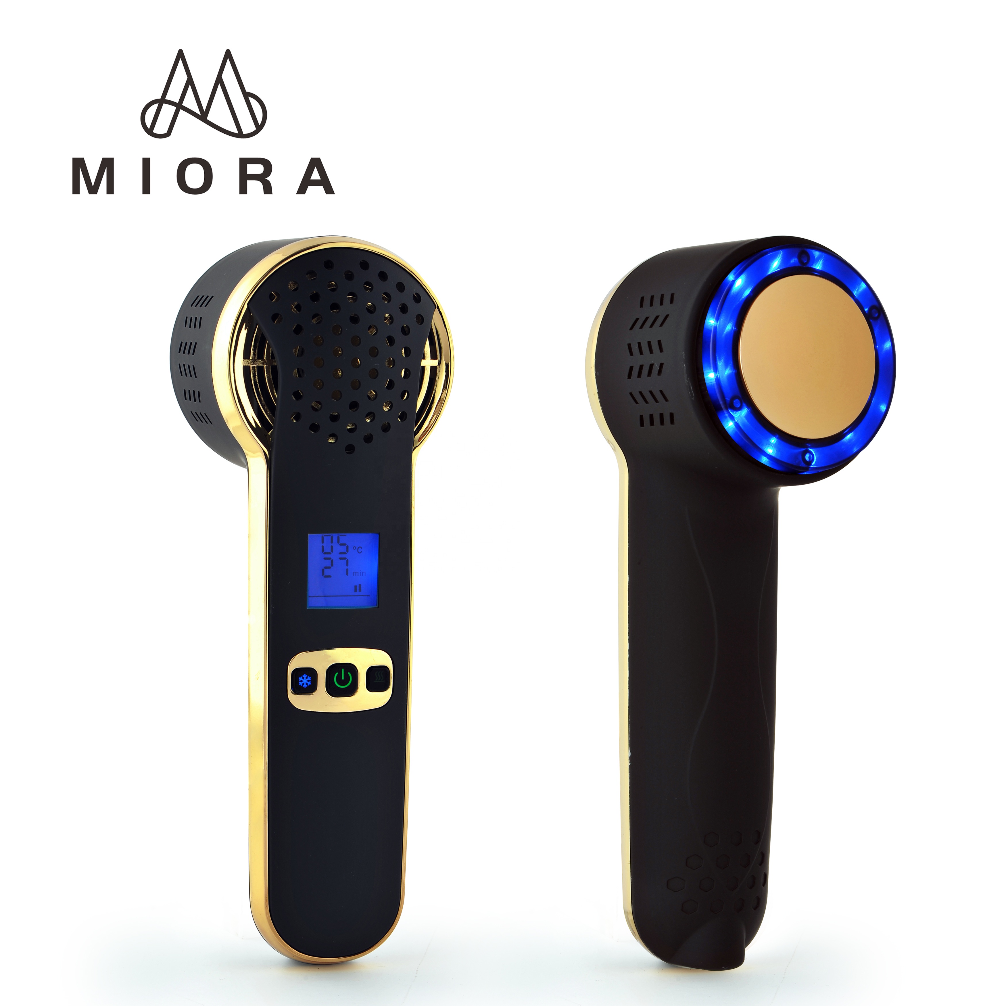 Горячий и холодный молоток инструмент для лица светодиодные лампы USB Перезаряжаемый светодиодный дисплей MIORA BEAUTY новейшая модель