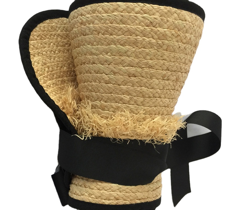 Wholesale Fashion Sun Visor Wide Brim Straw Hats For Woman
