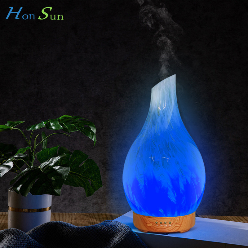 Best glass aroma diffuser flash difusor electric aromatherapy humidifier germany aroma diffuser Cool Mist Air Humidifier