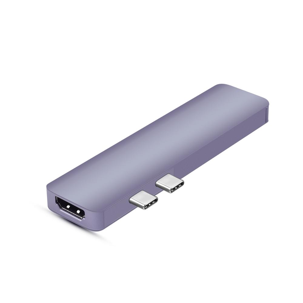 2019 hcet настоятельно рекомендуется всем 7 в 1 Thunderbolt 3 Dual Type C док-станция USB концентратор 3,0 USB-C концентратор для Mac book Pro Air Mouse (воздушная