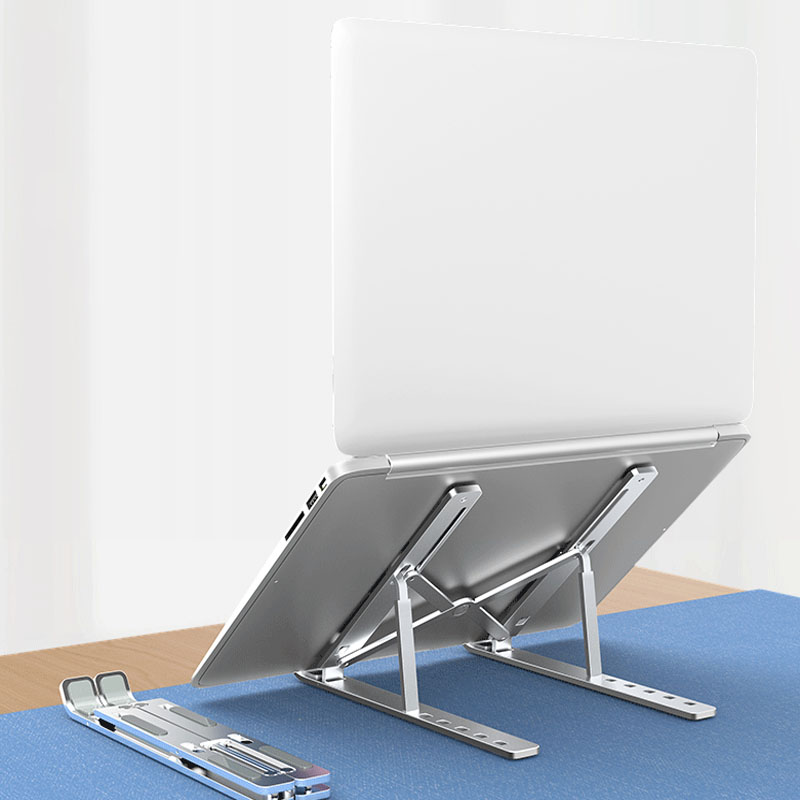 2021 New Small Ergonomic Smart Light Weight Extending Desk Support Phone Holder Laptop Stand For Tablet Pc