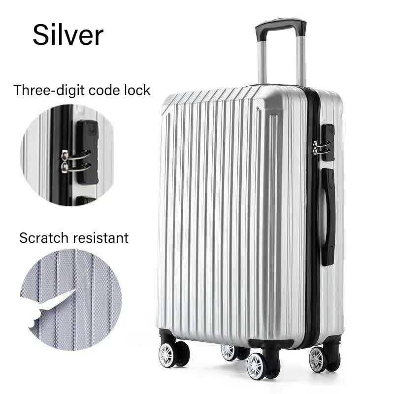 Wholesale abs zipper luggage design travel aluminum trolley case custom portable hard shell lightweight safety carry on suitcase