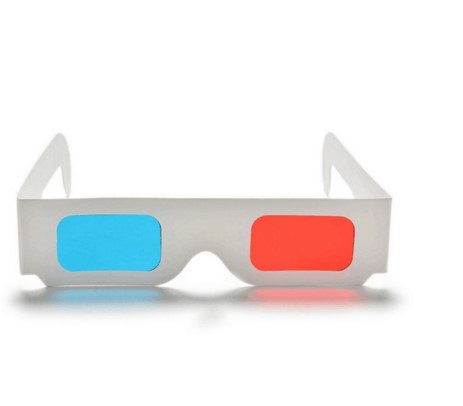 Oempromo custom logo paper anaglyph 3d glasses