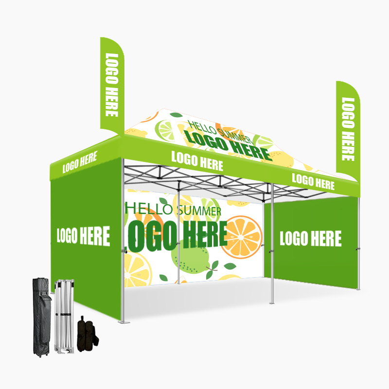 Heavy duty waterproof exhibition tents 3x6m aluminum farme custom print economic folding pop up canopy advertising tent