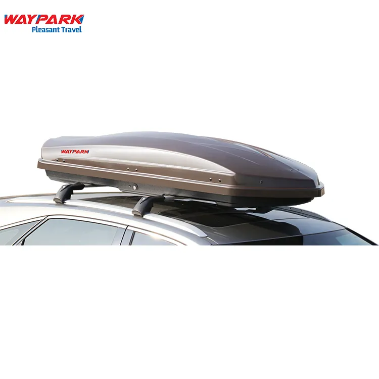 Custom High Quality 700L Brown Large Capacity Car Luggage Roof Box ABS Plastic Roof Cargo Box For Car