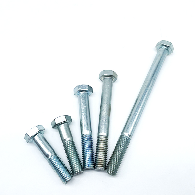 China Manufacturing Wholesale Price Grade 8.8 Bolt DIN931 DIN933 Metric Stainless Steel Galvanized Hex Bolt