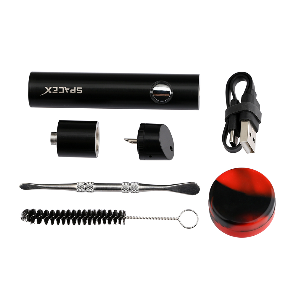 CBD концентрат Регулируемое напряжение 1000mah vape pen CBD wax vape starter kit spaceX
