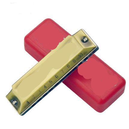 Upgraded Blues Harp Yellow Ten-Hole Harmonica Thickened 10-Hole Adult Student Beginner