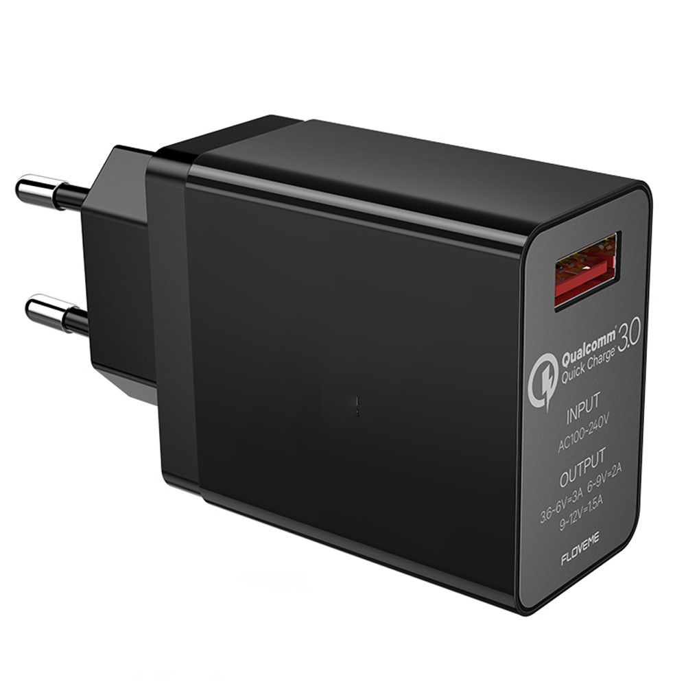 FLOVEME QC 3,0 быстрое зарядное устройство для телефона портативный EU Plug быстрое зарядное устройство USB для iPhone Samsung настенное зарядное устройство для Xiaomi Redmi Примечание 7