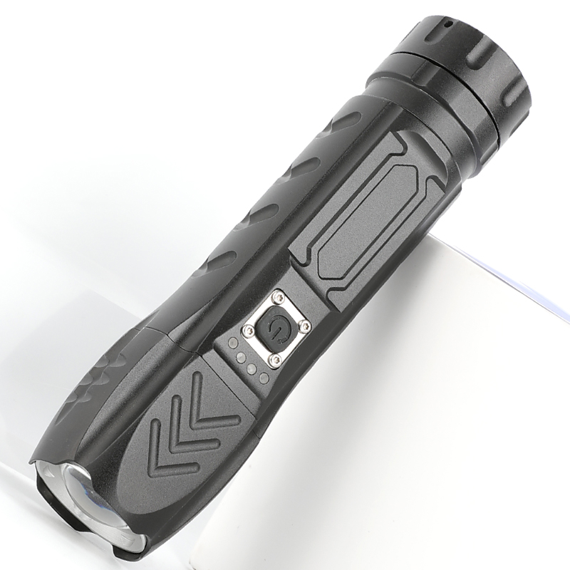 Hot Sale New Outdoor Waterproof High Bright Camping Hunting Self-defense Tactical USB Rechargeable Flashlight LED Torch