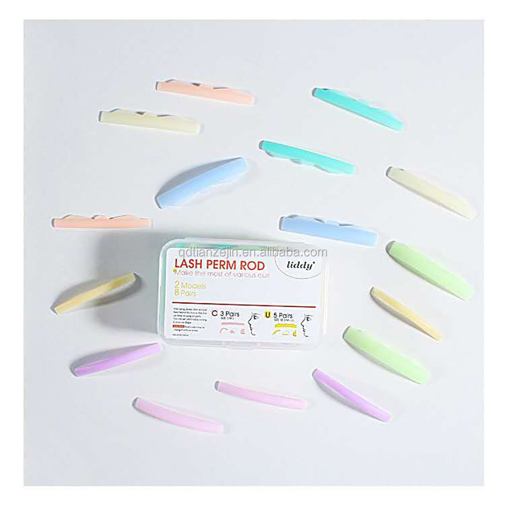 Colorful silicone eyelash lift tools lash lift perm rods eyelashes lifting kit