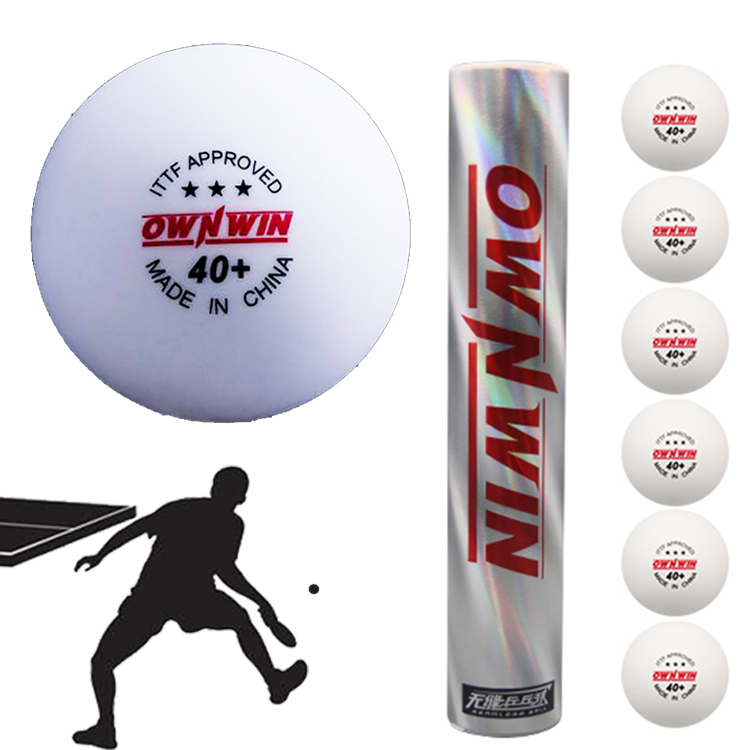 Top Quality wholesale custom Super Seamless ITTF 40mm 3 Star Plastic Table Tennis Ball