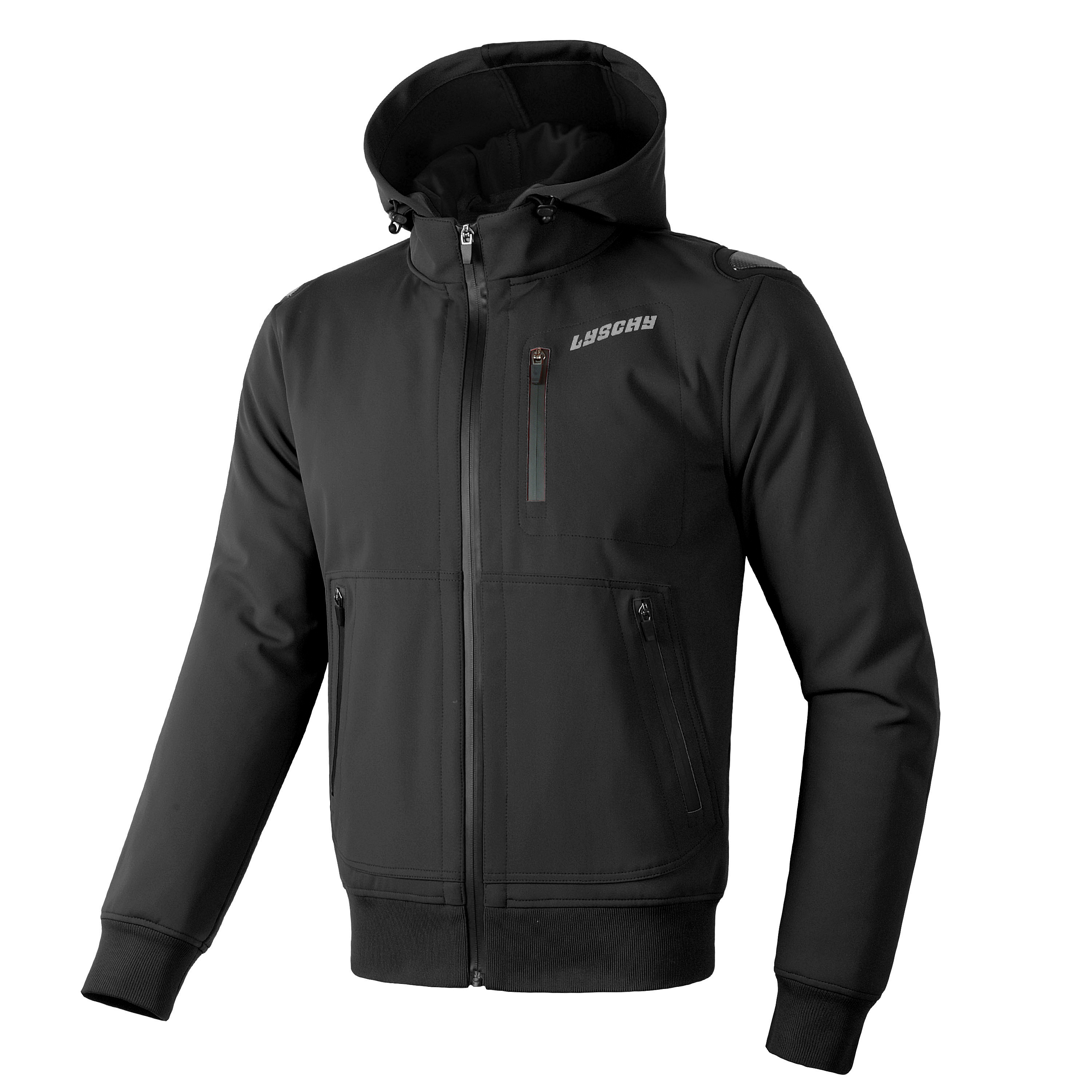 LYSCHY Winter Motorcycle Jacket Windproof Waterproof Hooded Jacket Anti-fall Motocross Riding Clothes With CE Protection Pads