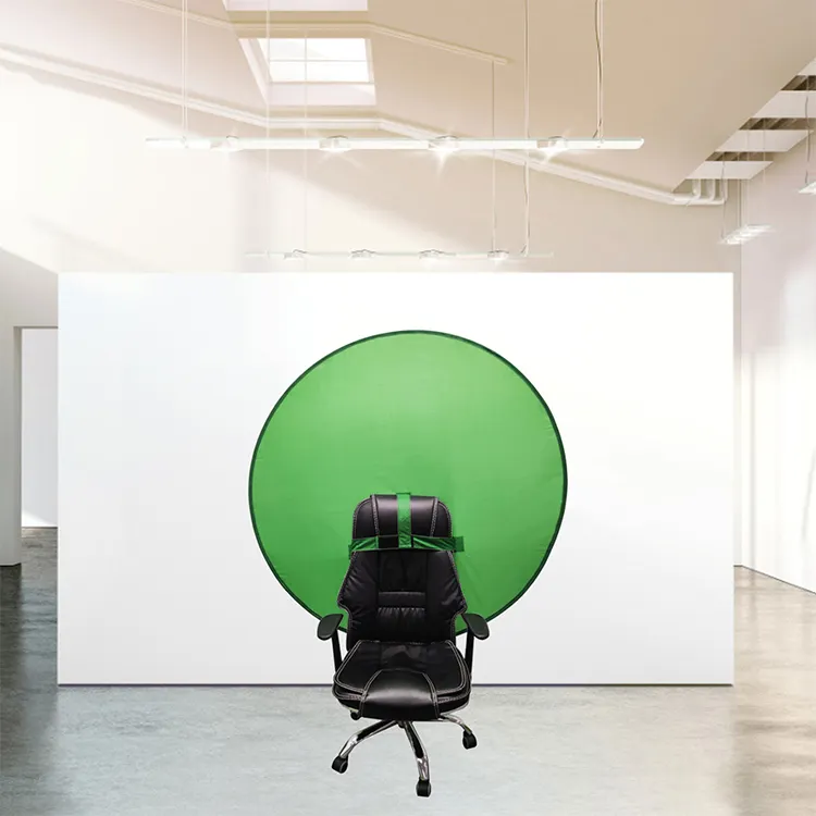 Green Screen Chair Background Big Shot Gen2 Portable Webcam Background, 56 Inches, Chroma Key Green