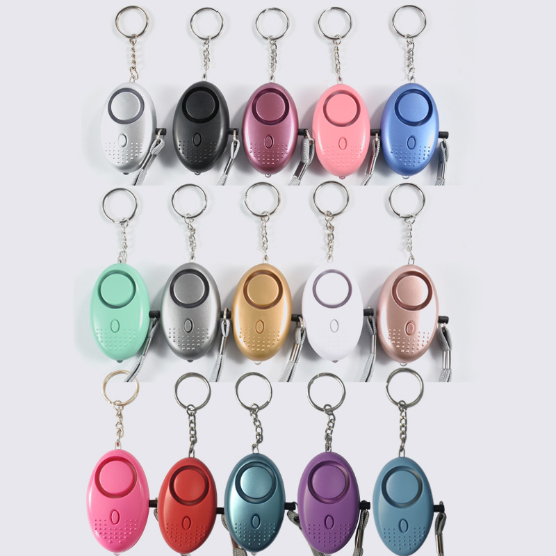 Portable Mini Flashlight Emergency 130dB Anti-wolf Self Defense Alarm Keychain Personal Alarm for Women Children Elders