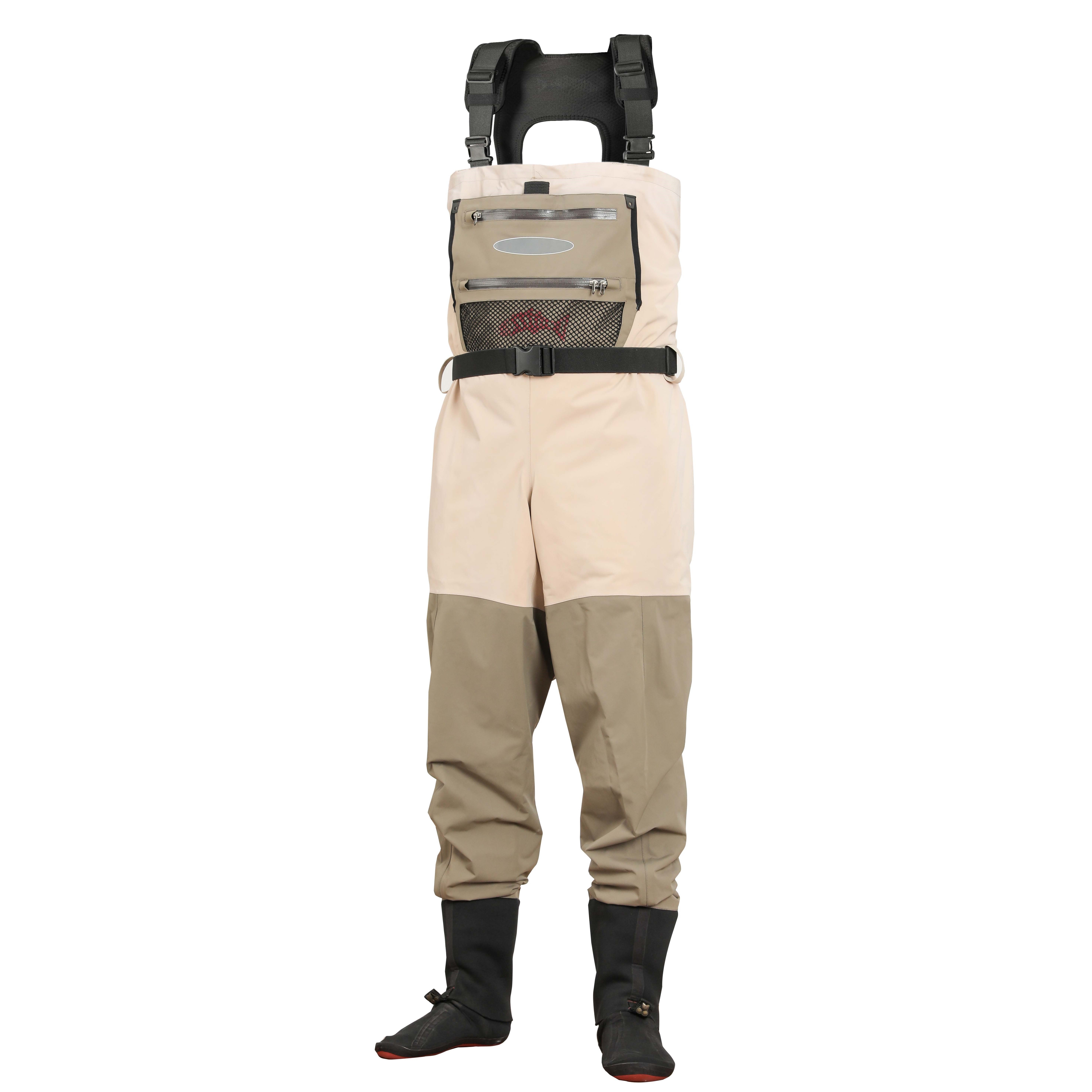 BSCW008 High quality fly fishing waders breathable material and waterproof chest wader for professional fly fishing.