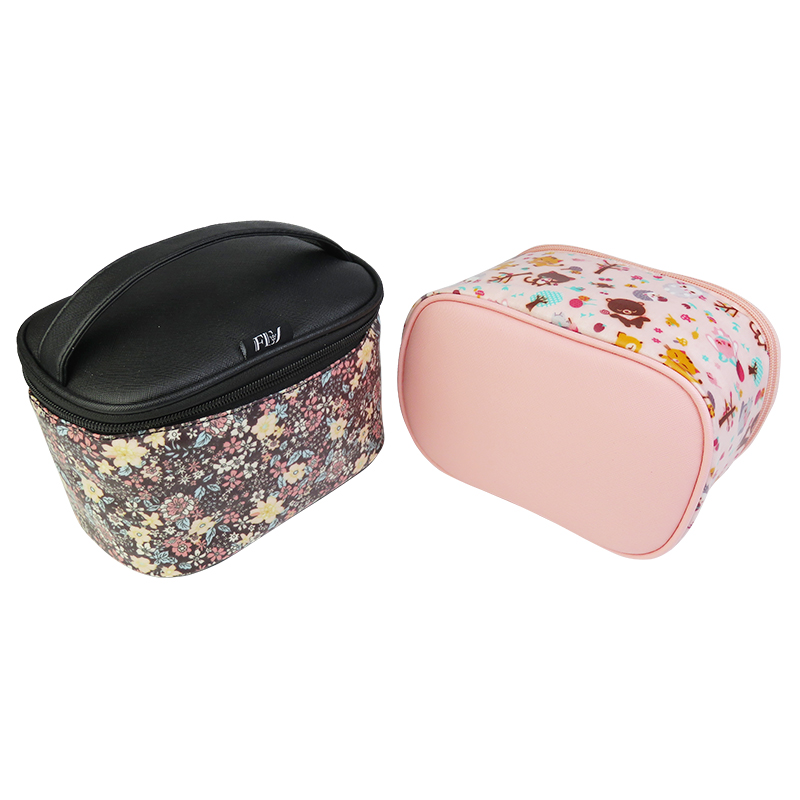 OEM Maleta De Maquiagem Completa PVC Professional Pink Make-up Beach Cosmetics Bag With Logo Custom
